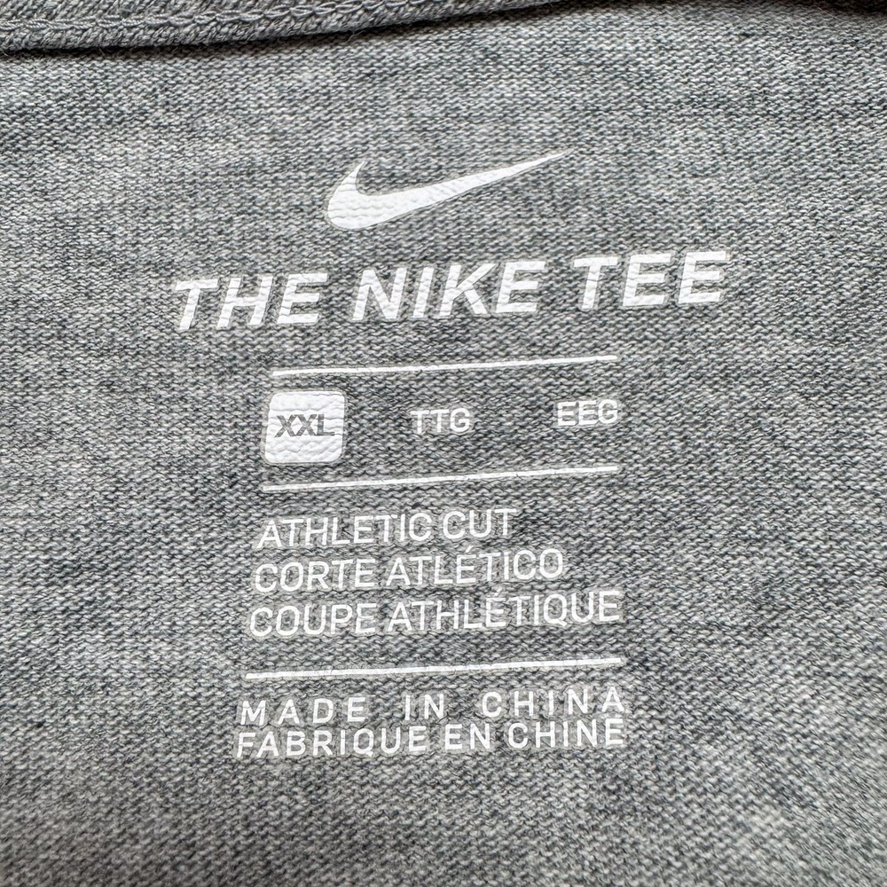 North Carolina‎ Tar Heels Shirt Mens XXL Gray Black NCAA College Basketball Nike - Picture 9 of 14
